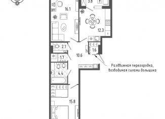 Продаю двухкомнатную квартиру, 66.7 м2, Санкт-Петербург, Измайловский бульвар, 9, метро Московские ворота