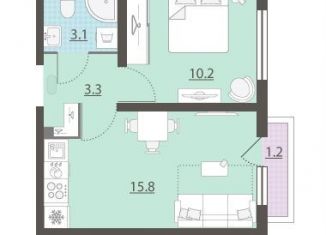 Продам 1-комнатную квартиру, 32.8 м2, Екатеринбург, метро Площадь 1905 года