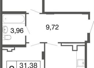Двухкомнатная квартира на продажу, 63.7 м2, Московская область, жилой комплекс Времена Года, к12