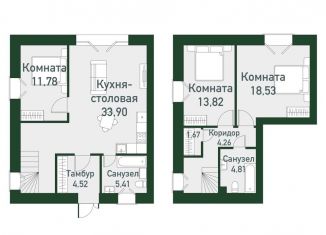 3-комнатная квартира на продажу, 103.4 м2, Екатеринбург