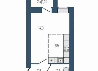 Продаю квартиру студию, 28.8 м2, Берёзовский