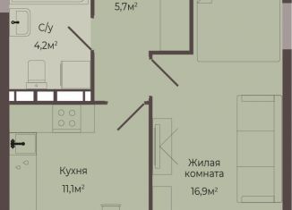 Продажа 1-ком. квартиры, 38.2 м2, Нижегородская область