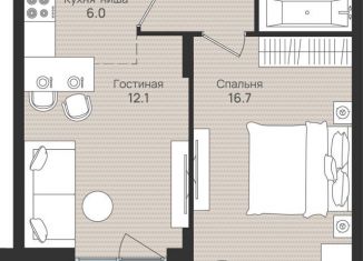 Продается двухкомнатная квартира, 46.2 м2, Пермский край