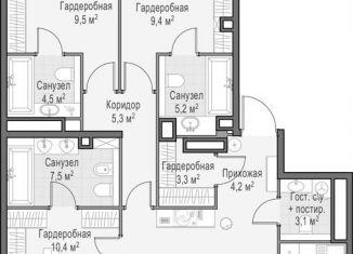 Продажа 3-комнатной квартиры, 163.6 м2, Москва, Пресненский район