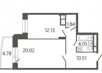 Продается 1-ком. квартира, 49.9 м2, Подольск, Советская улица, 18к1