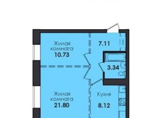 Продается 2-комнатная квартира, 55.3 м2, Иркутск, Свердловский округ, улица Якоби, 16