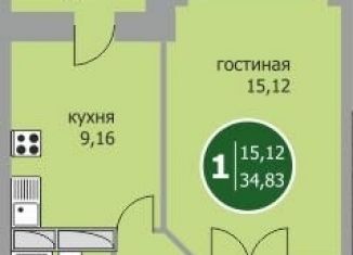 Сдается 1-комнатная квартира, 34 м2, Пермь, Байкальская улица, 7Б