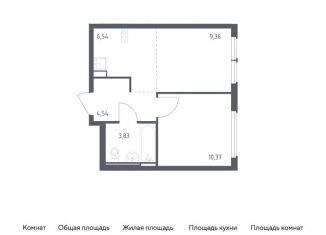 Продается однокомнатная квартира, 34.6 м2, село Остафьево, жилой комплекс Остафьево, к20