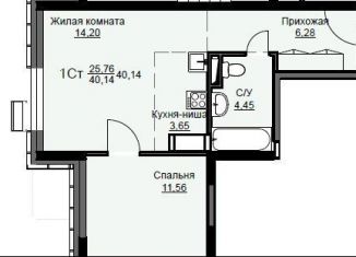 Продаю однокомнатную квартиру, 40.1 м2, Щёлково, жилой комплекс Соболевка, к8
