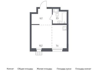 Квартира на продажу студия, 27.3 м2, Московская область, жилой комплекс Люберцы 2020, к70