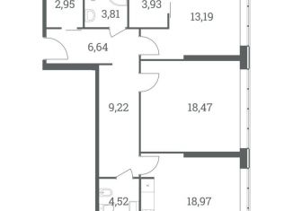 Продаю двухкомнатную квартиру, 81.7 м2, Москва, станция Шелепиха, Шелепихинский тупик