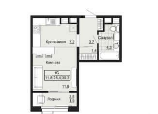 Продаю квартиру студию, 28.4 м2, Владимирская область