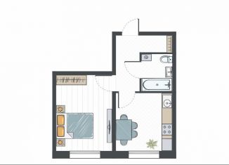 Продажа 1-комнатной квартиры, 31.8 м2, Киров, Чистопрудненская улица, 17, Ленинский район