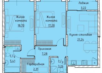 Продаю 2-ком. квартиру, 77 м2, Екатеринбург, Машинная улица, 1В/3, ЖК Клевер Парк