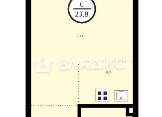 Квартира на продажу студия, 23.8 м2, Москва, ЖК Профит, Газгольдерная улица, 8