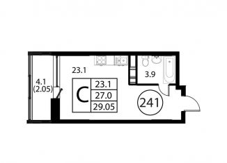 Продается квартира студия, 29.1 м2, Домодедово