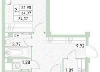 Продаю 3-комнатную квартиру, 64.4 м2, Балашиха, жилой комплекс Столичный, к23, ЖК Столичный