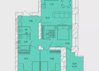 Продажа четырехкомнатной квартиры, 77.7 м2, Архангельск, Октябрьский округ, проспект Ломоносова, 279