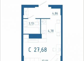 Продается квартира студия, 28 м2, Ростов-на-Дону, Магнитогорская улица, 2А, ЖК Екатерининский