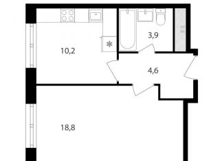 Продаю однокомнатную квартиру, 37.5 м2, Москва, Михалковская улица, 48к2, станция Коптево