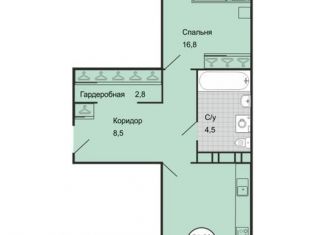 Продаю 1-комнатную квартиру, 51 м2, Ставрополь, улица Чапаева, 4/1Б, ЖК Семейный