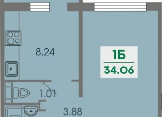 Продаю 1-ком. квартиру, 34.1 м2, Чебоксары, проспект Геннадия Айги, поз25, Ленинский район