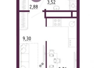 Продается квартира студия, 27.8 м2, Тула, улица Купцов Гречихиных, 6