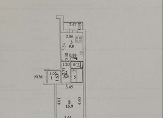 Продажа 1-ком. квартиры, 40.7 м2, Липецк, Агрономическая улица, 16, район Опытной Станции