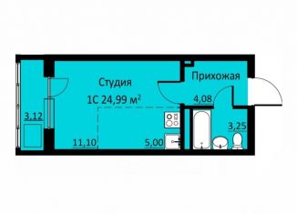 Продается квартира студия, 25 м2, деревня Кондратово, Водопроводная улица, 6/1