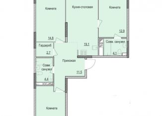 Продаю 3-комнатную квартиру, 84.7 м2, Ижевск, жилой район Культбаза