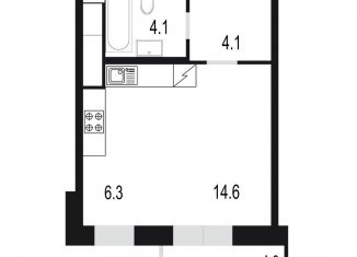 Продам двухкомнатную квартиру, 37.6 м2, Одинцово, жилой комплекс Союзный, к2, ЖК Союзный