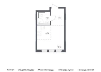 Квартира на продажу студия, 22.3 м2, село Остафьево, жилой комплекс Остафьево, к19