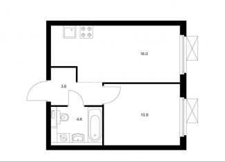 Продам 1-комнатную квартиру, 35 м2, Москва, Волоколамское шоссе, 71/13к1, метро Тушинская