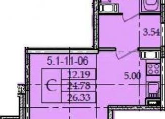 Продаю квартиру студию, 26 м2, Санкт-Петербург, Заневский проспект, 42, ЖК Малая Охта