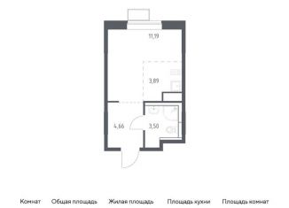 Продается квартира студия, 23.2 м2, поселение Рязановское, жилой комплекс Алхимово, 16