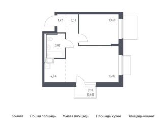 Продаю однокомнатную квартиру, 41 м2, Московская область, жилой комплекс Томилино Парк, к6.1