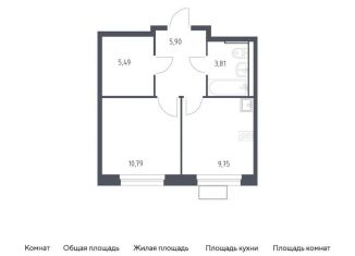 Продаю 1-комнатную квартиру, 35.7 м2, Московская область