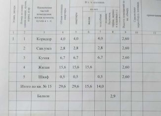 Продаю 1-ком. квартиру, 29.6 м2, Дубовка, Московская улица, 59