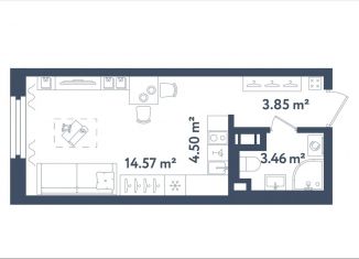 Продам квартиру студию, 26.4 м2, Санкт-Петербург, муниципальный округ Московская Застава