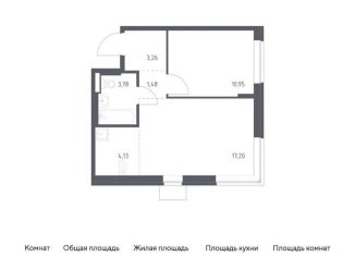 Продажа однокомнатной квартиры, 40.8 м2, поселение Рязановское, жилой комплекс Подольские Кварталы, к3