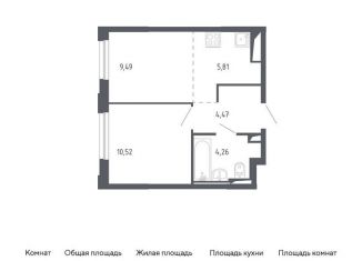 Продается однокомнатная квартира, 34.6 м2, Москва, метро Пятницкое шоссе, жилой комплекс Молжаниново, к2