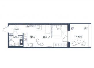 Продам квартиру студию, 35.3 м2, Санкт-Петербург, метро Московские ворота