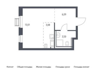 Продаю квартиру студию, 25.7 м2, село Ям, ЖК Прибрежный Парк, жилой комплекс Прибрежный Парк, к6.2