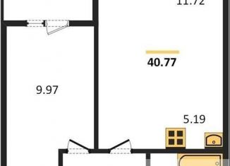 Продам однокомнатную квартиру, 40.8 м2, посёлок Элитный, Венская улица, 11