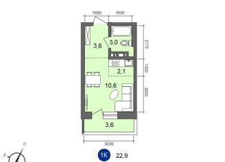 Продажа однокомнатной квартиры, 22.9 м2, Иркутск, Свердловский округ, Старо-Кузьмихинская улица, 36