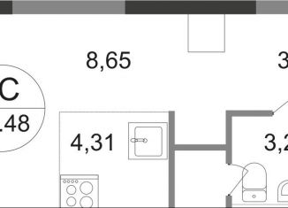 Продается квартира студия, 19.5 м2, Балашиха, жилой квартал Новоград Павлино, к6