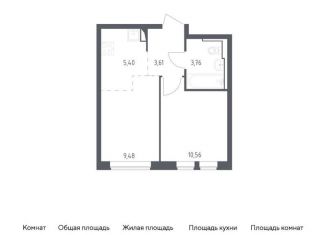 Продажа 1-комнатной квартиры, 32.8 м2, Москва, жилой комплекс Остафьево, к17