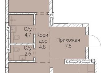 Продажа 2-комнатной квартиры, 85.1 м2, Новосибирск, Овражная улица, 2А