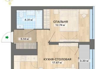 Продается 1-ком. квартира, 43.3 м2, Екатеринбург, Красноуфимская улица