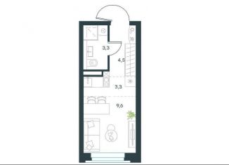 Квартира на продажу студия, 20.7 м2, Москва, район Нагатино-Садовники, Нагатинская набережная, 10Ас3